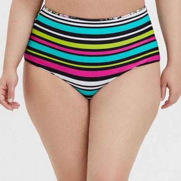 NWT! TORRID reversible bikini swimsuit bottoms, 2X. - Picture 4 of 11